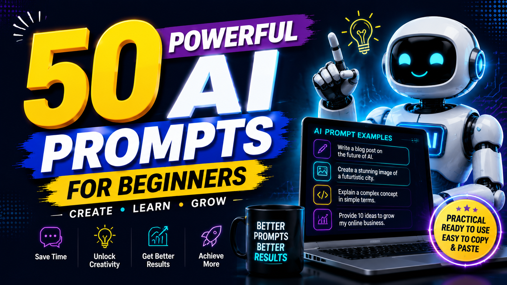 50 Powerful AI Prompts for Beginners